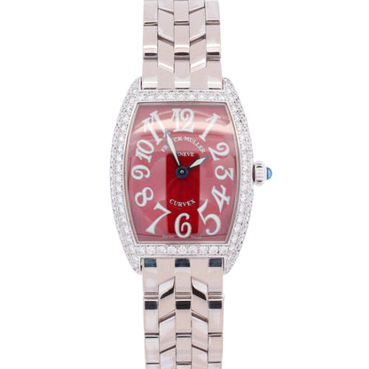 Franck Muller Cintree Curvex 25mm Red Dial Watch