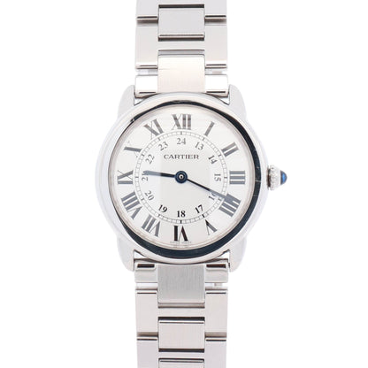 Cartier Ronde Solo 29mm White Dial Watch Ref# W6701004