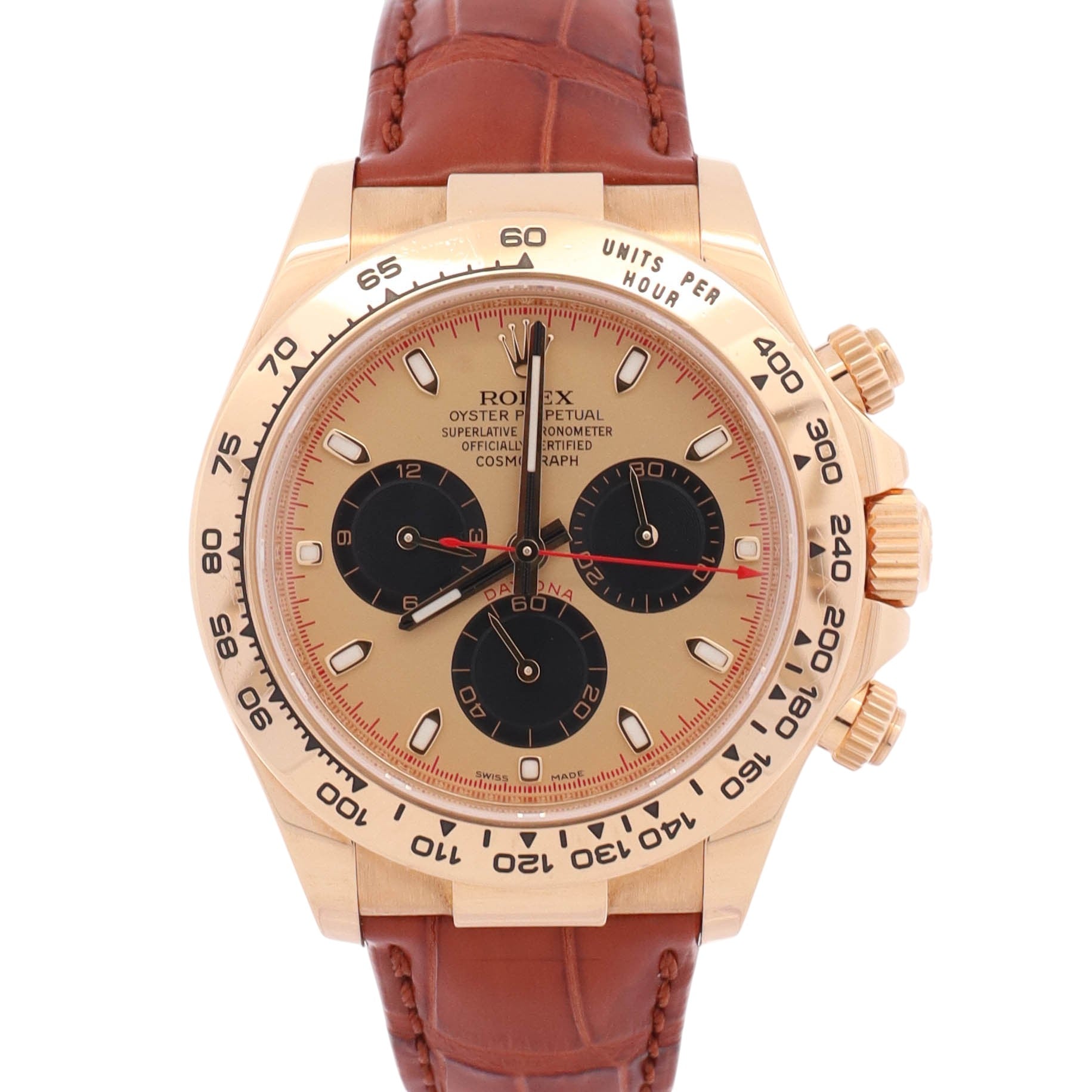 Rolex Daytona 40mm Champagne Dial Watch Ref# 116518