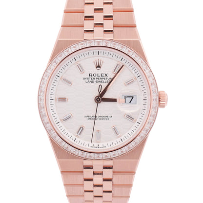 Rolex Land-Dweller 36mm White Dial Watch Ref # 127285TBR