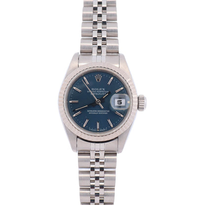 Rolex Datejust 26mm Blue Dial Watch Ref# 69174