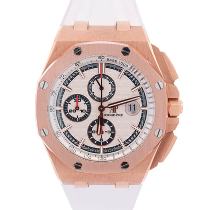 Audemars Piguet Royal Oak Offshore Summer Edition 44mm White Dial Watch Ref: 26408OR.OO.A010CA.01