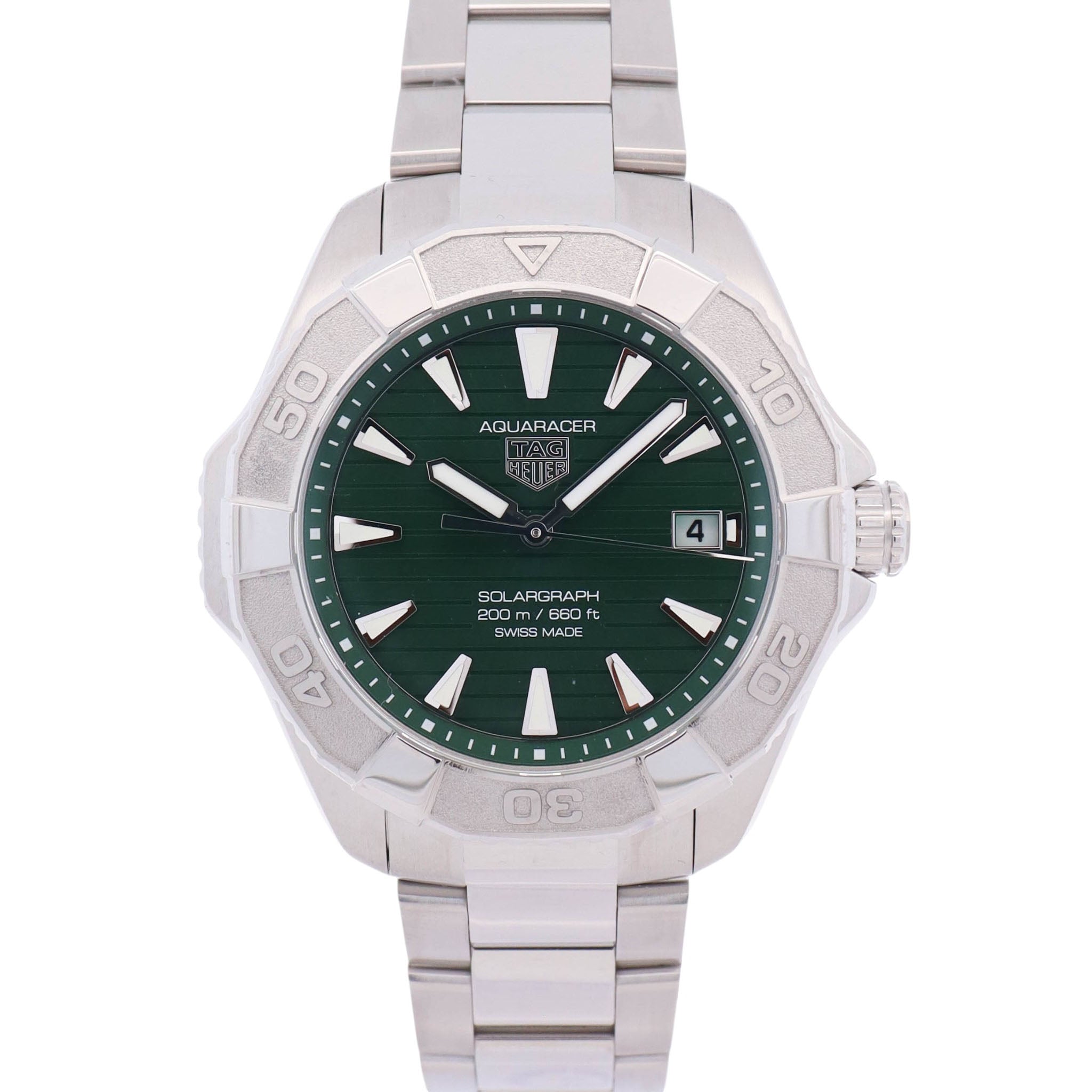 Tag Heuer Aquaracer 40mm Green Dial Watch Ref# WBP1118.BA0047