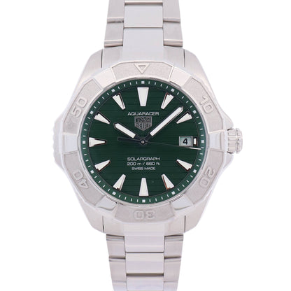 Tag Heuer Aquaracer 40mm Green Dial Watch Ref# WBP1118.BA0047
