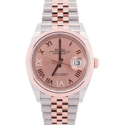 Rolex Datejust 36mm Pink Dial Watch Ref# 126231