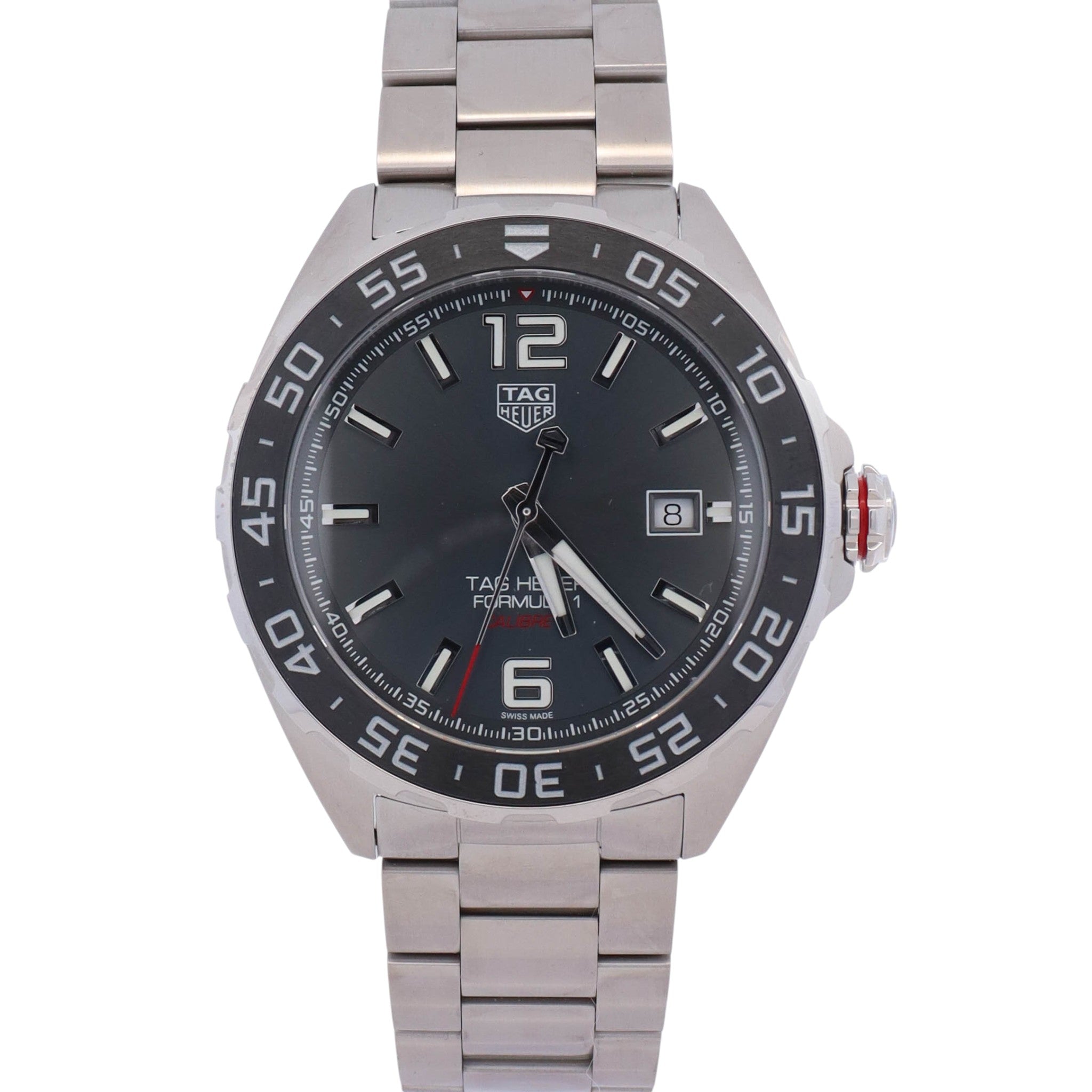 Tag Heuer Formula 1 43mm Stainless Steel Grey Dial Watch Ref# WAZ2011.BA0842