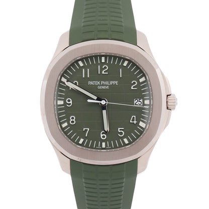 Patek Philippe Aquanaut 42mm Green Dial Watch Ref# 5168G-010