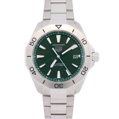 Tag Heuer Aquaracer 40mm Green Dial Watch Ref# WBP1115.BA0000