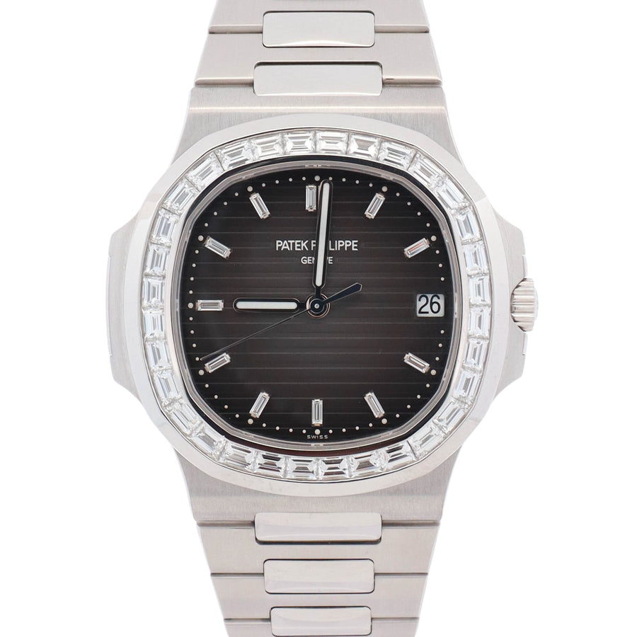 Patek Philippe Nautilus 40mm Charcoal Gray Dial Watch Ref# 5711/110P-001