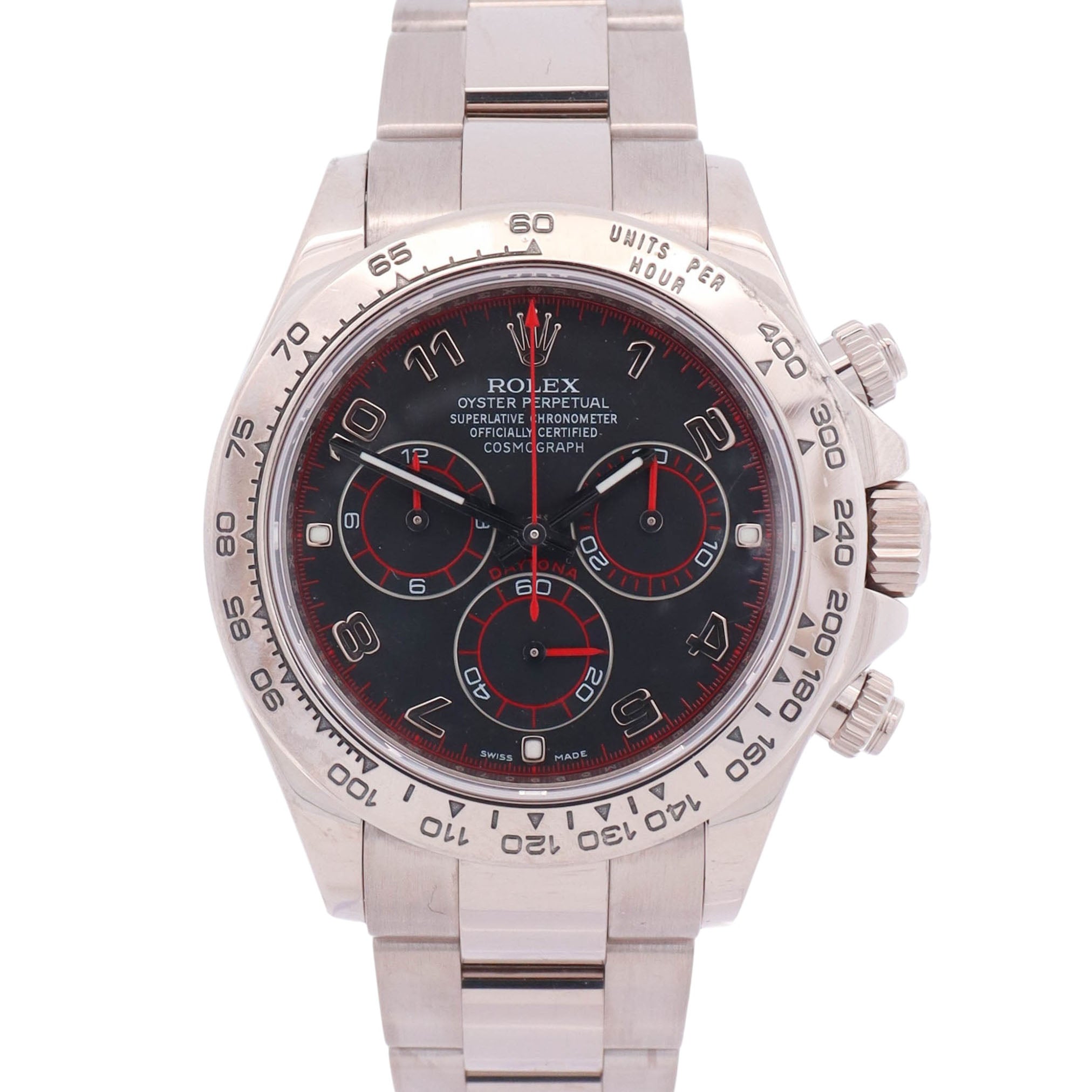 Rolex Daytona 40mm Black Racing Dial Watch Ref# 116509