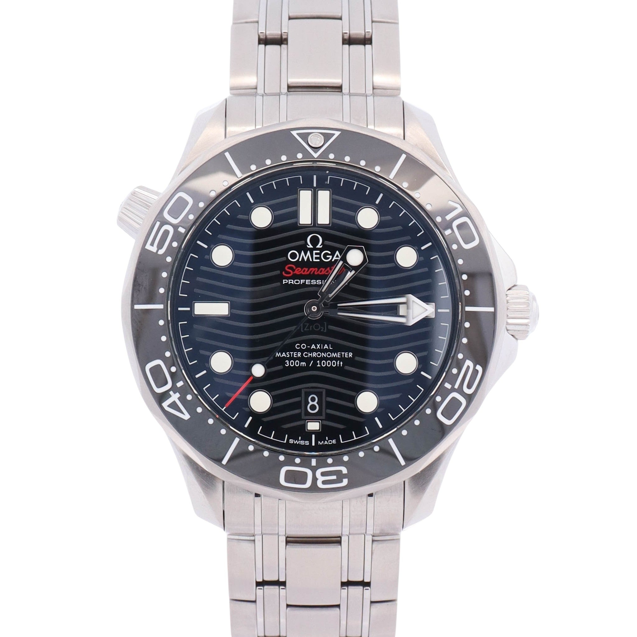 Omega Seamaster 42mm Black Dial Watch Ref# 210.30.42.20.01.001