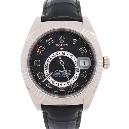 Rolex Sky-Dweller 42mm Black Dial Watch Ref# 326139