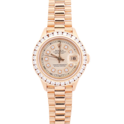 Rolex Datejust 26mm Champagne Dial Watch Ref# 69178