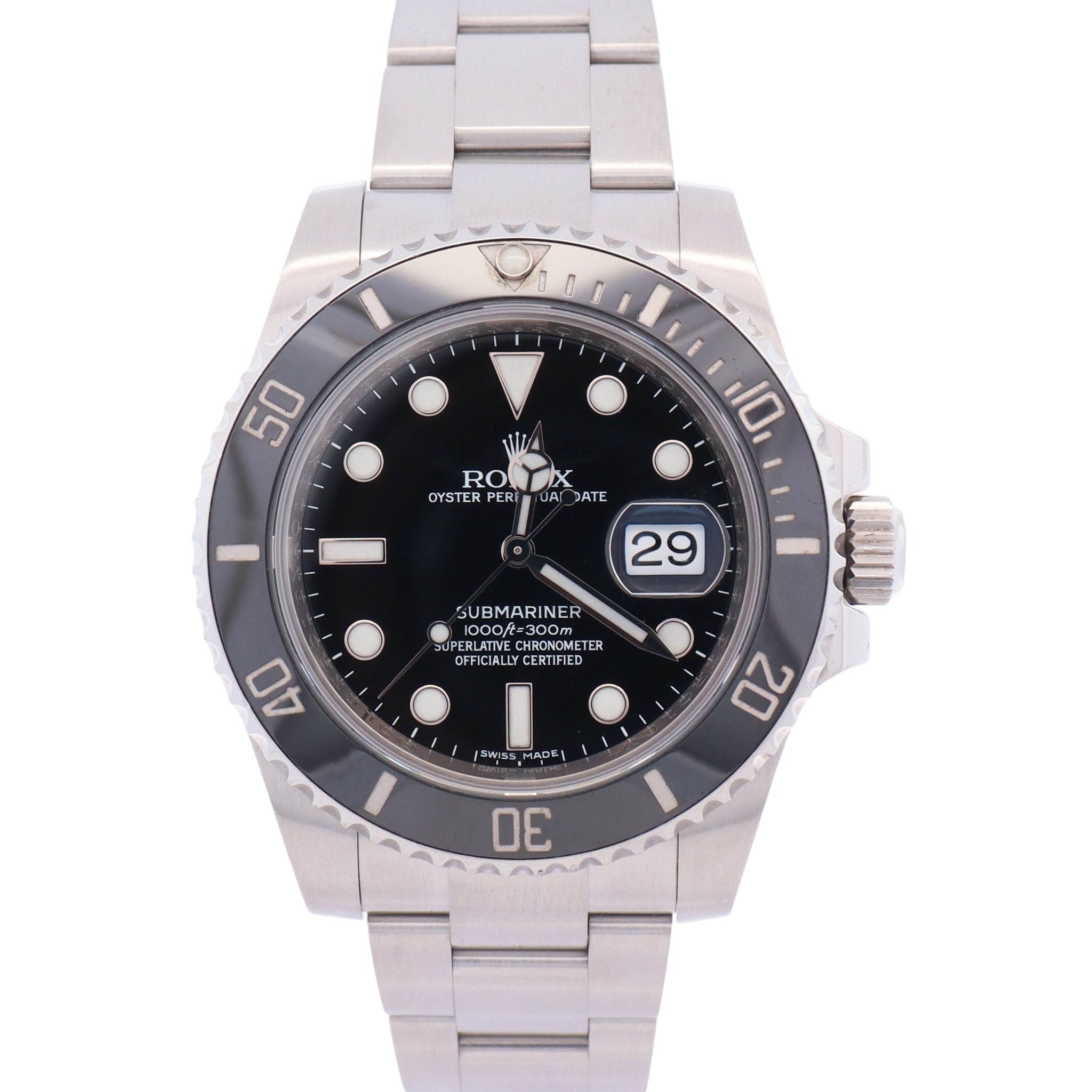 Rolex Submariner 40mm Black Dial Watch Ref# 116610LN