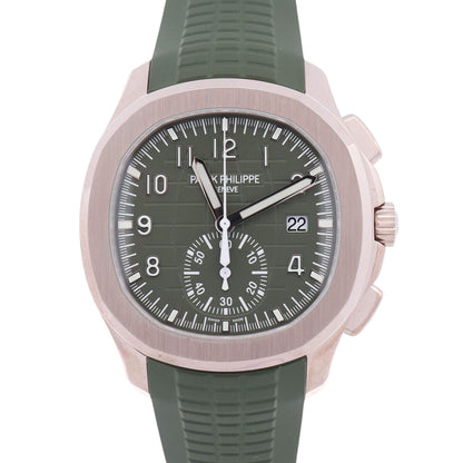 Patek Philippe Aquanaut 42mm Green Dial Watch Ref# 5968G-010