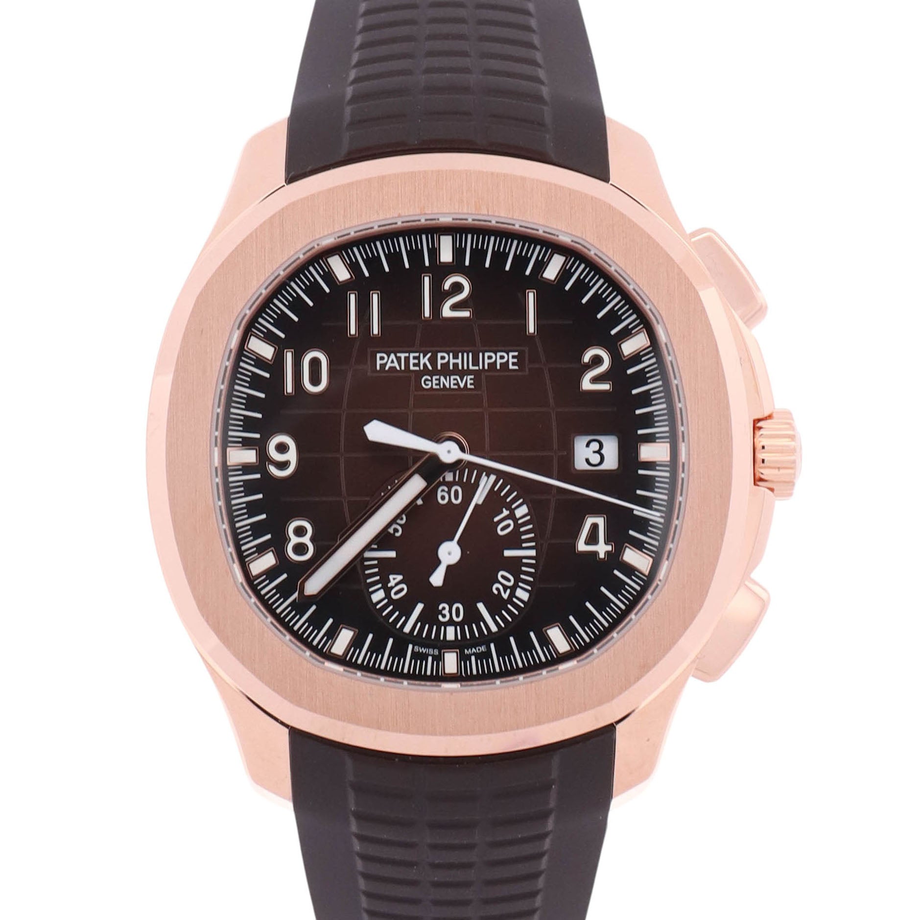 Patek Philippe Aquanaut 42mm Brown Dial Watch Ref# 5968R-001