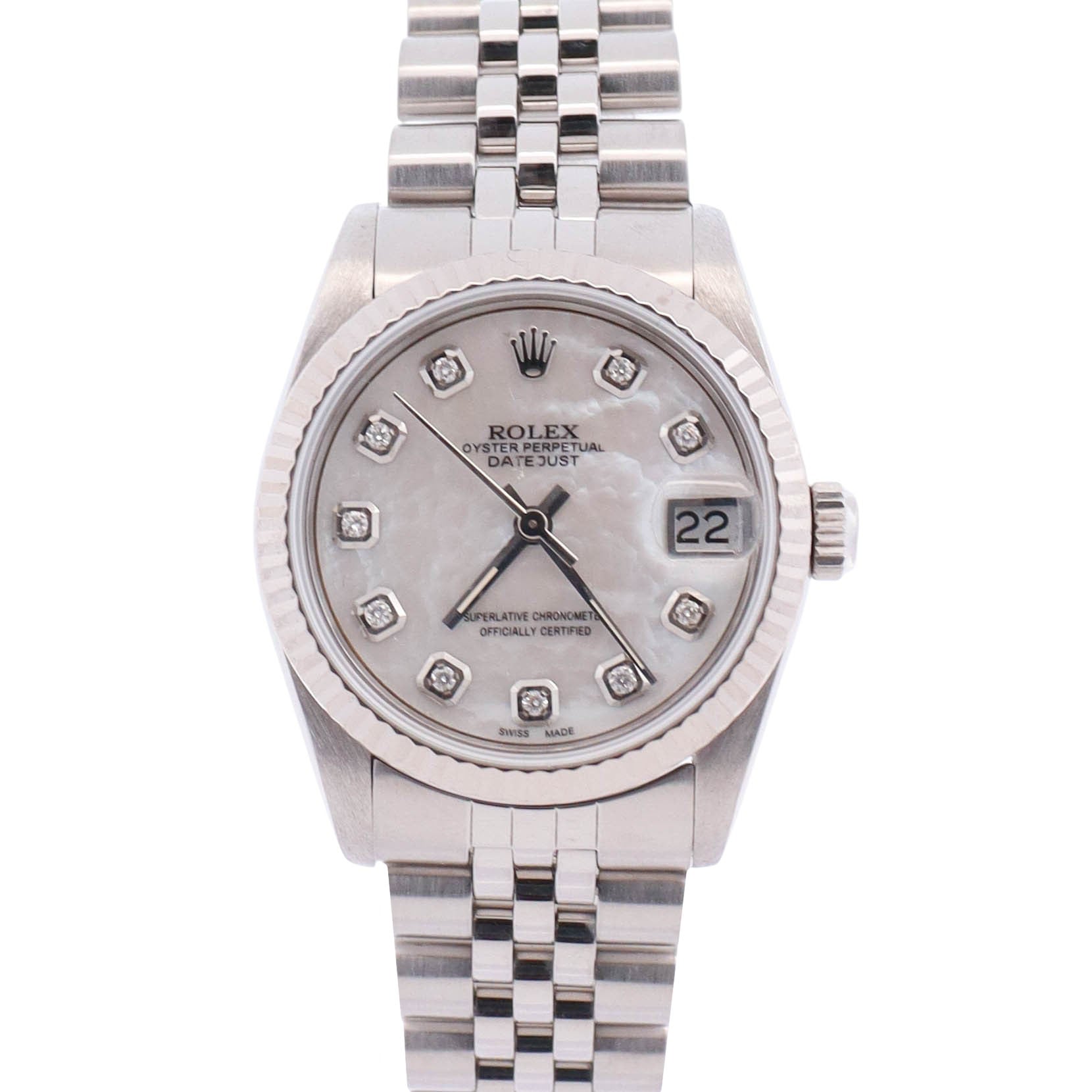 Rolex Datejust 31mm MOP Dial Watch Ref# 68274