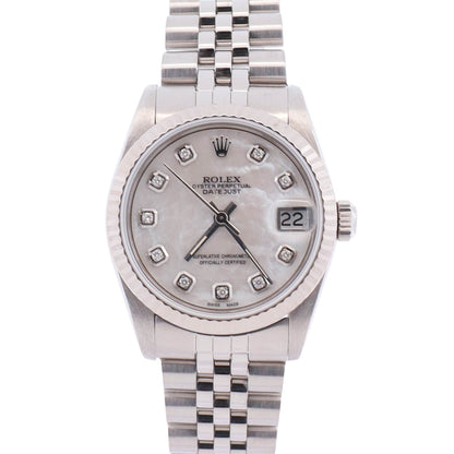 Rolex Datejust 31mm MOP Dial Watch Ref# 68274