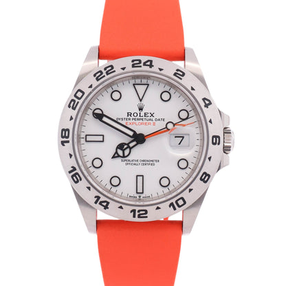 Rolex Explorer II 42mm White Dial Watch Ref# 226570