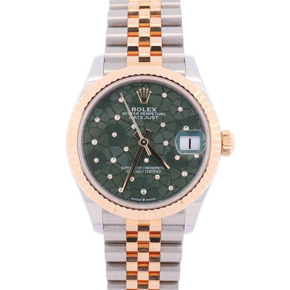 Rolex Datejust 31mm Green Dial Watch Ref# 278273