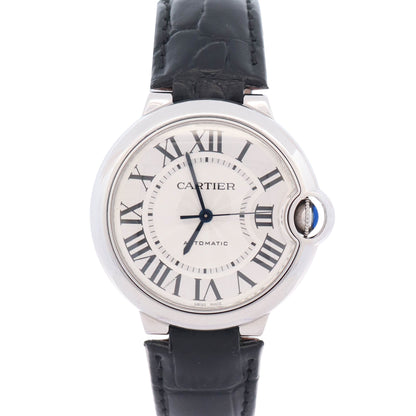 Cartier Ballon Bleu 36mm Silver Dial Watch Ref# WSBB0028