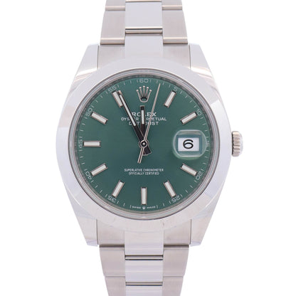 Rolex Datejust 41mm Green Dial Watch Ref# 126300