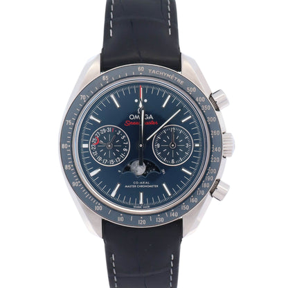 Omega Speedmaster Moonphase 44.25mm Blue Chronograph Dial Watch Ref# 304.33.44.52.03.001
