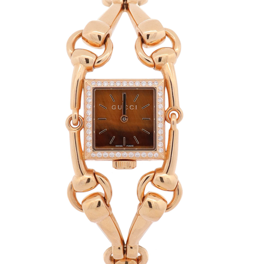 Gucci Signoria 19mm Tigers Eye Dial Ref# 116.5 – Happy Jewelers