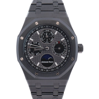 Audemars Piguet Royal Oak Perpetual Calendar 41mm Black Dial Watch Ref# 26579CE.OO1225CE.01