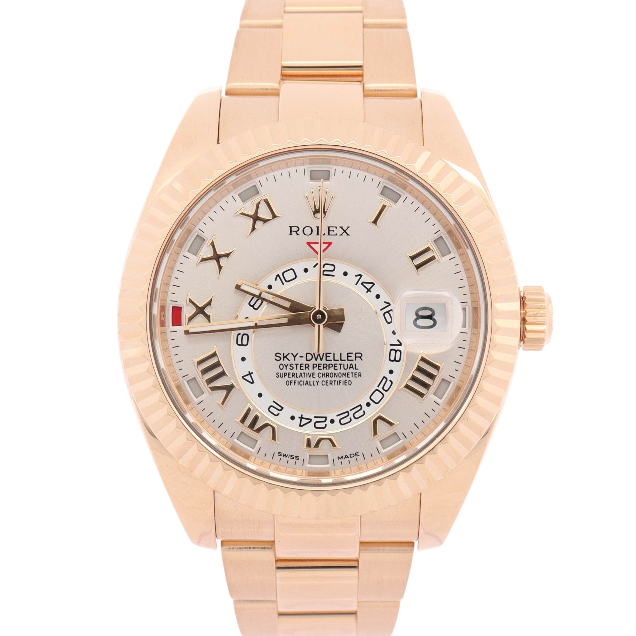 Rolex Sky-Dweller 42mm Silver Dial Watch Ref# 326938