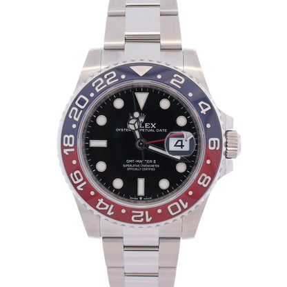 Rolex GMT Master II 40mm Black Dial Watch Ref# 126710BLRO