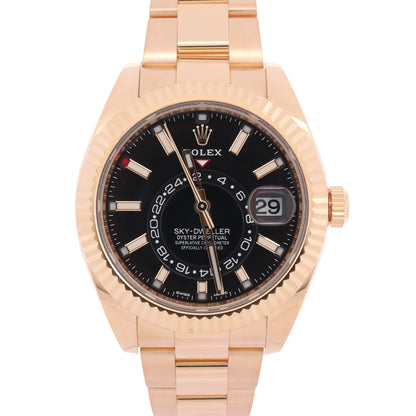 Rolex Sky-Dweller 42mm Black Dial Watch Ref# 326938