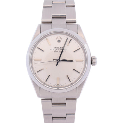 Rolex Air-King 34mm Silver Dial Watch Ref# 5500