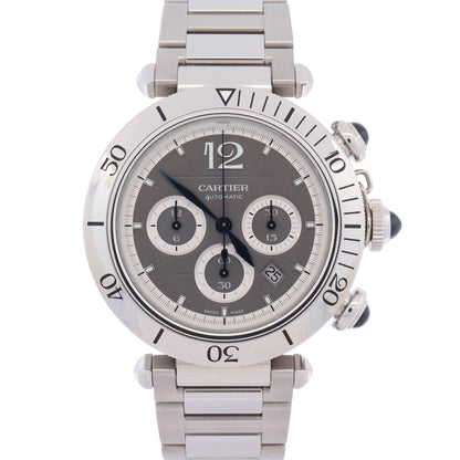 Cartier Pasha 41mm Gray Dial Watch Ref# WSPA0027