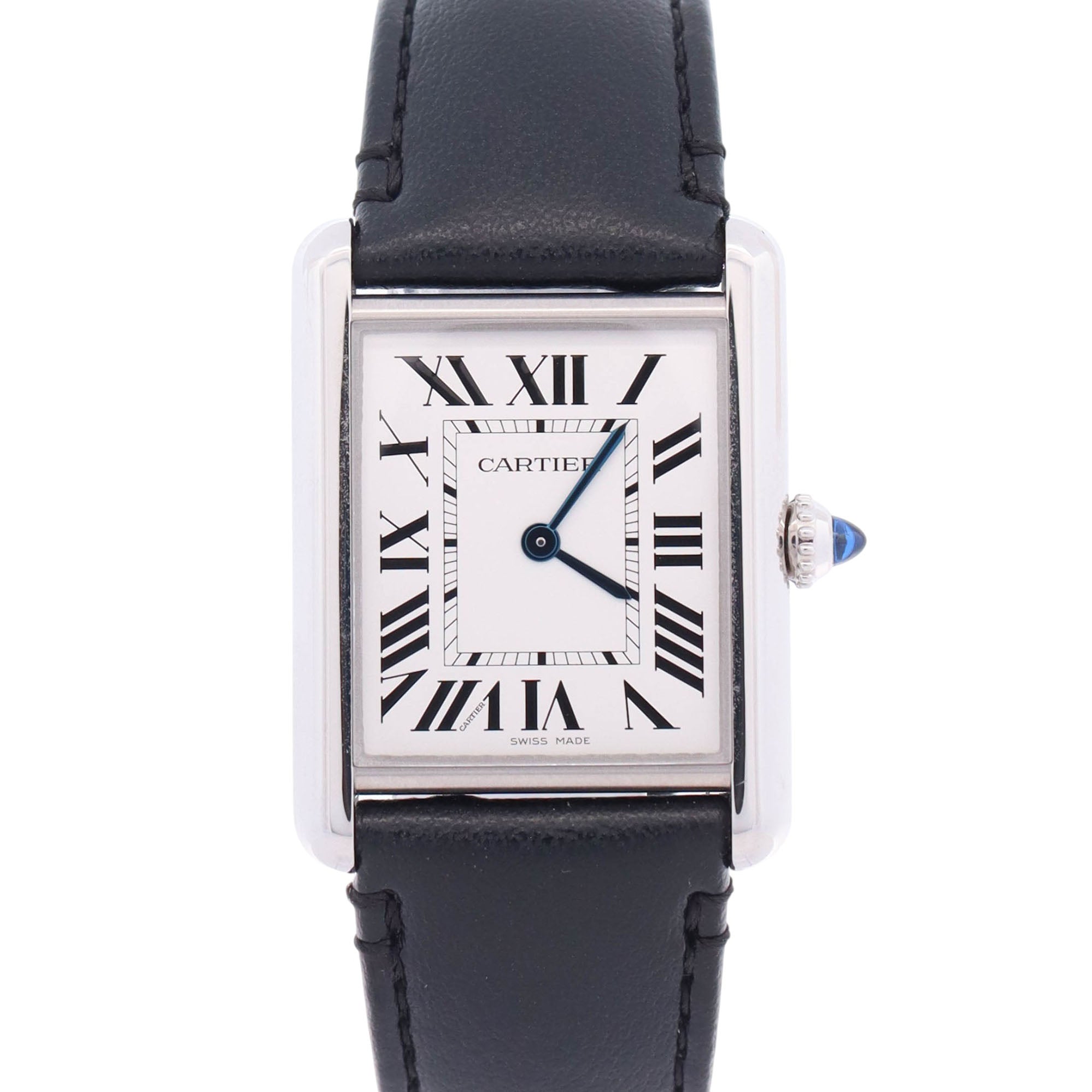 Cartier Tank 25.5mm Ivory Dial Watch Ref# WSTA0059