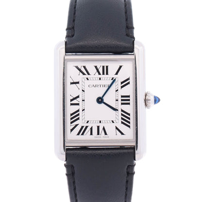 Cartier Tank 25.5mm Ivory Dial Watch Ref# WSTA0059