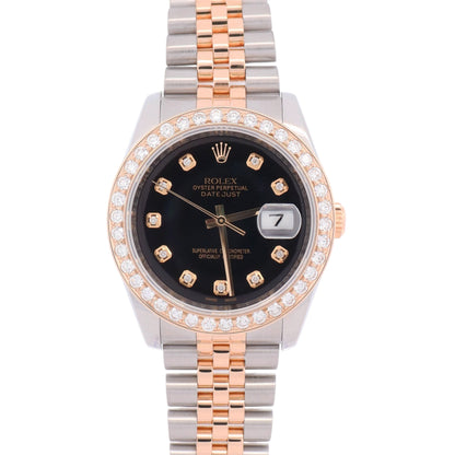 Rolex Datejust 36mm Custom Black Dial Watch Ref# 116233