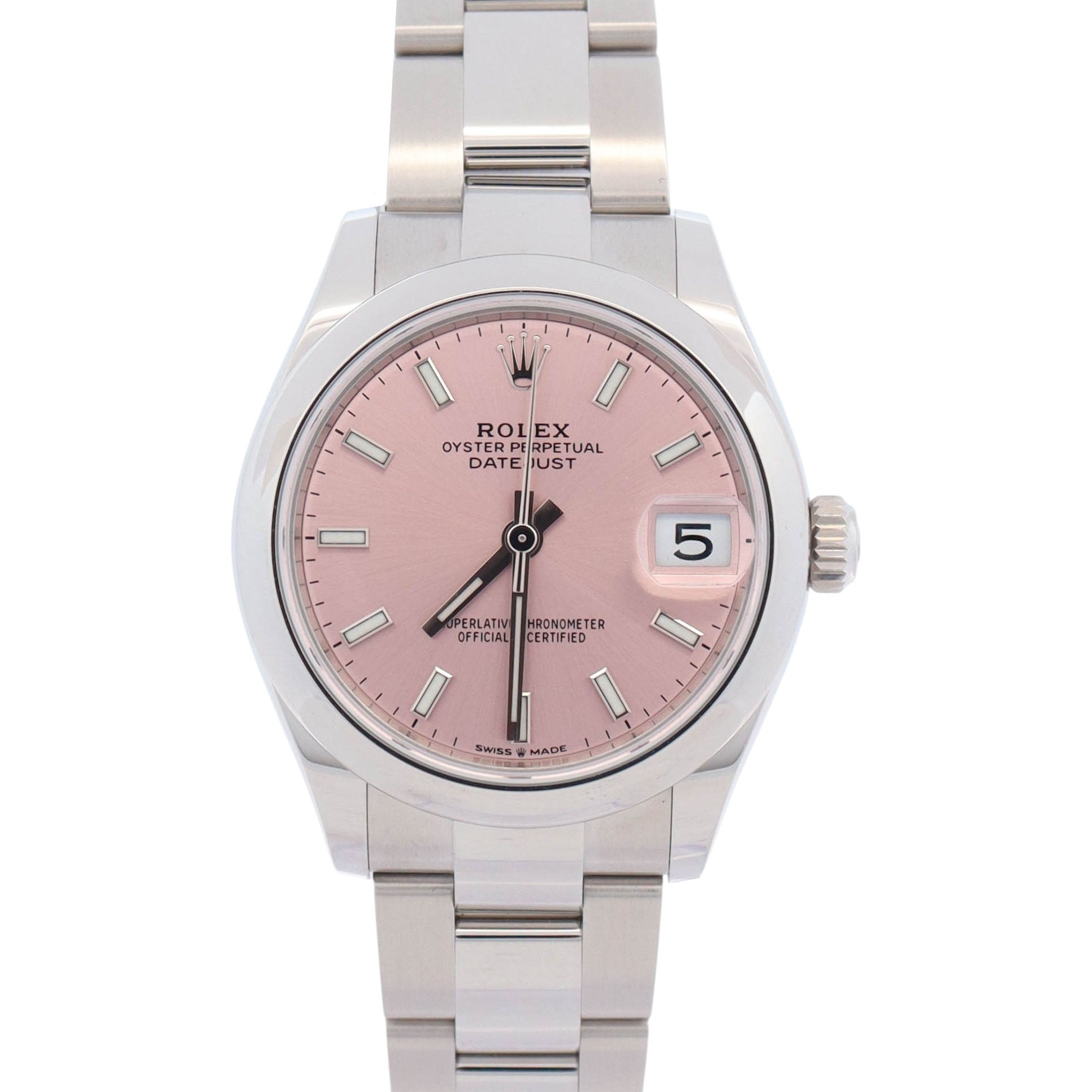 Rolex Datejust 31mm Pink Dial Watch Ref# 278240