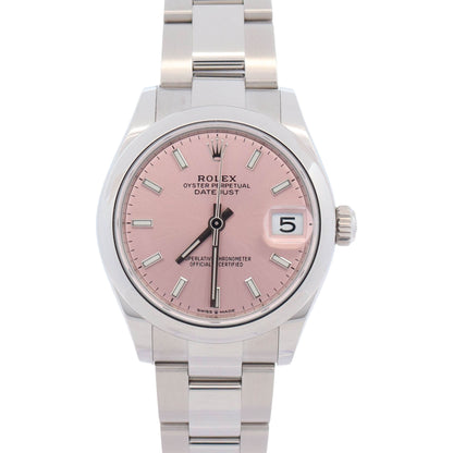 Rolex Datejust 31mm Pink Dial Watch Ref# 278240