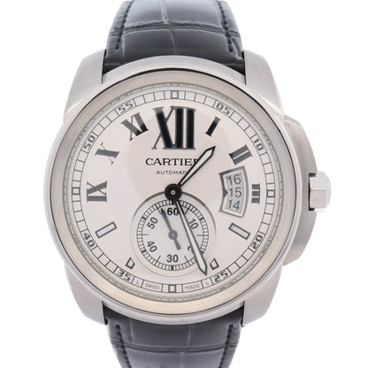 Cartier Calibre de Cartier 42mm White Dial Watch Ref# W7100037