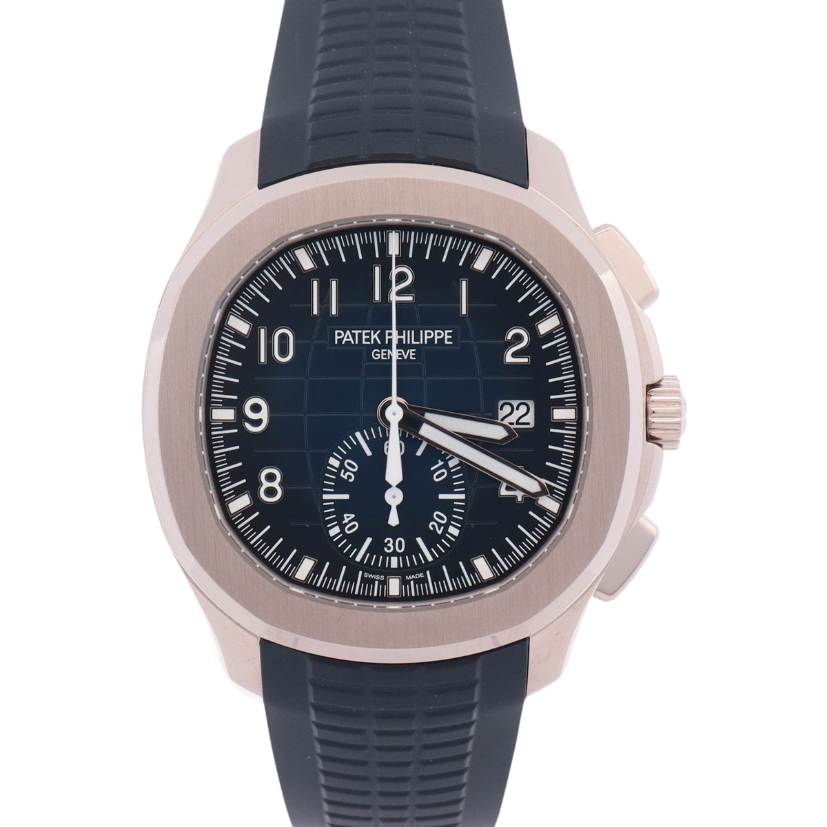 Patek Philippe Aquanaut 42mm Blue Dial Watch Ref# 5968G-001