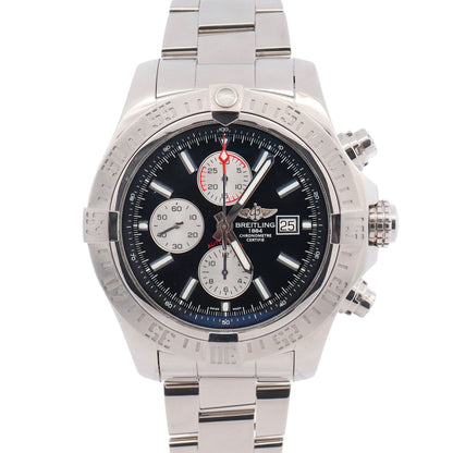 Breilting Super Avenger 48mm Black Dial Watch Ref# A1337111/BC29