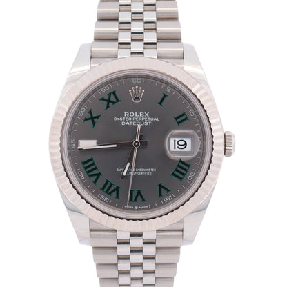 Rolex Datejust 41mm Wimbledon Dial Watch Ref# 126334
