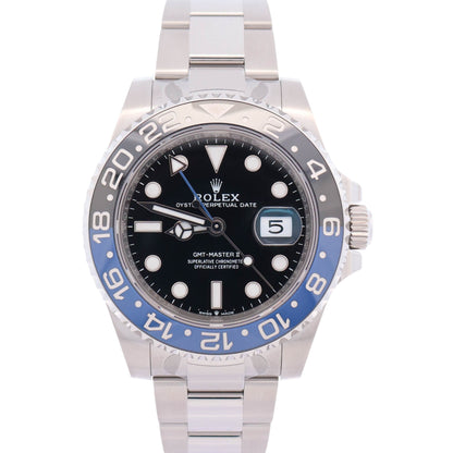 Rolex GMT-Master II "Batman" 40mm Black Dial Watch Ref# 126710BLNR