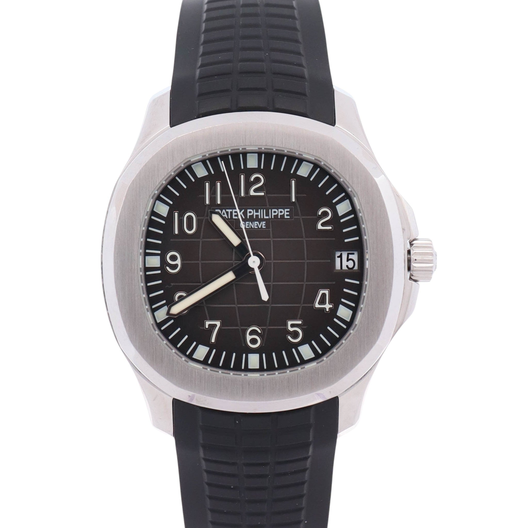 Patek Philippe Aquanaut 38mm Black Dial Watch Ref# 5065A-001