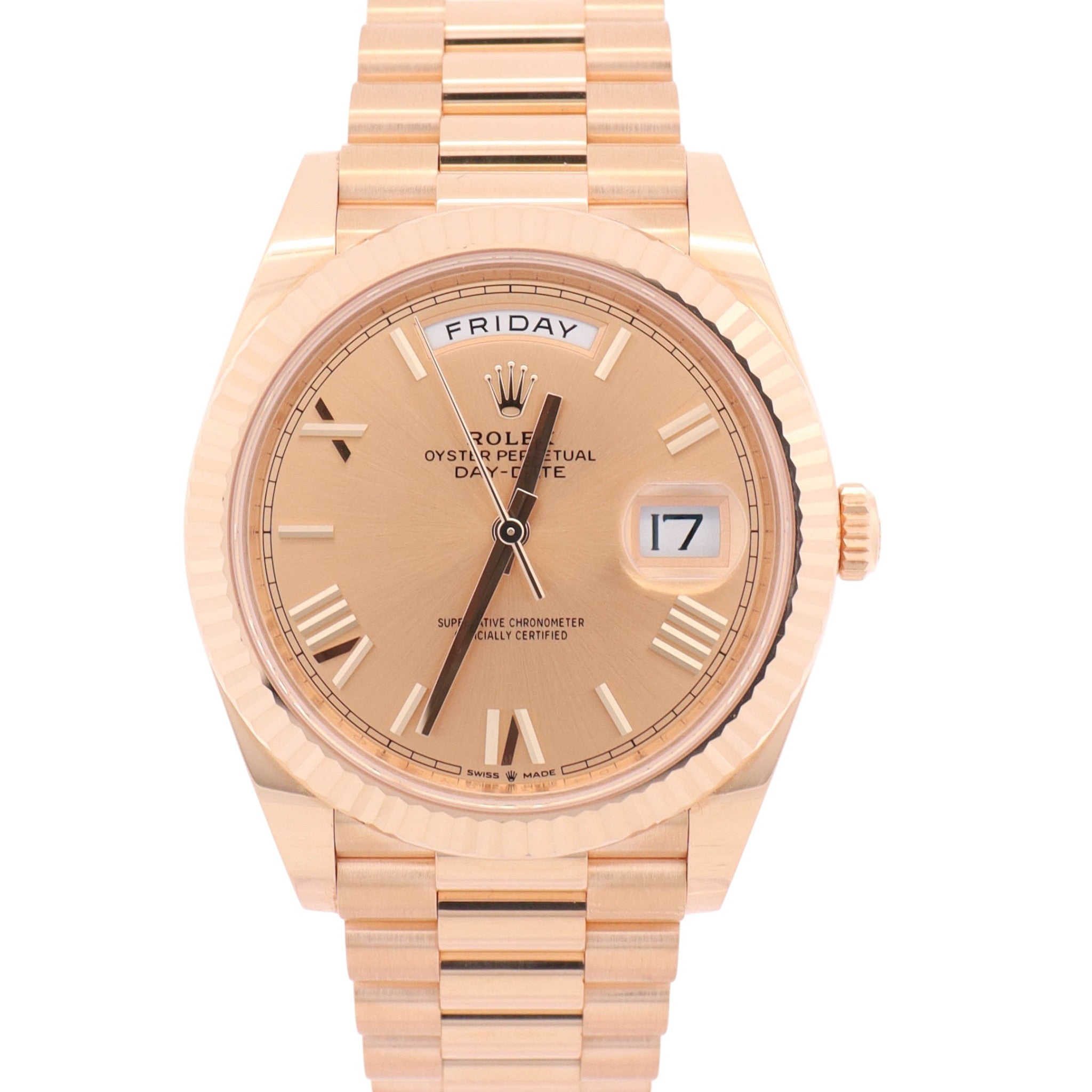 Rolex Day-Date 40mm Champagne Dial Watch Ref# 228238