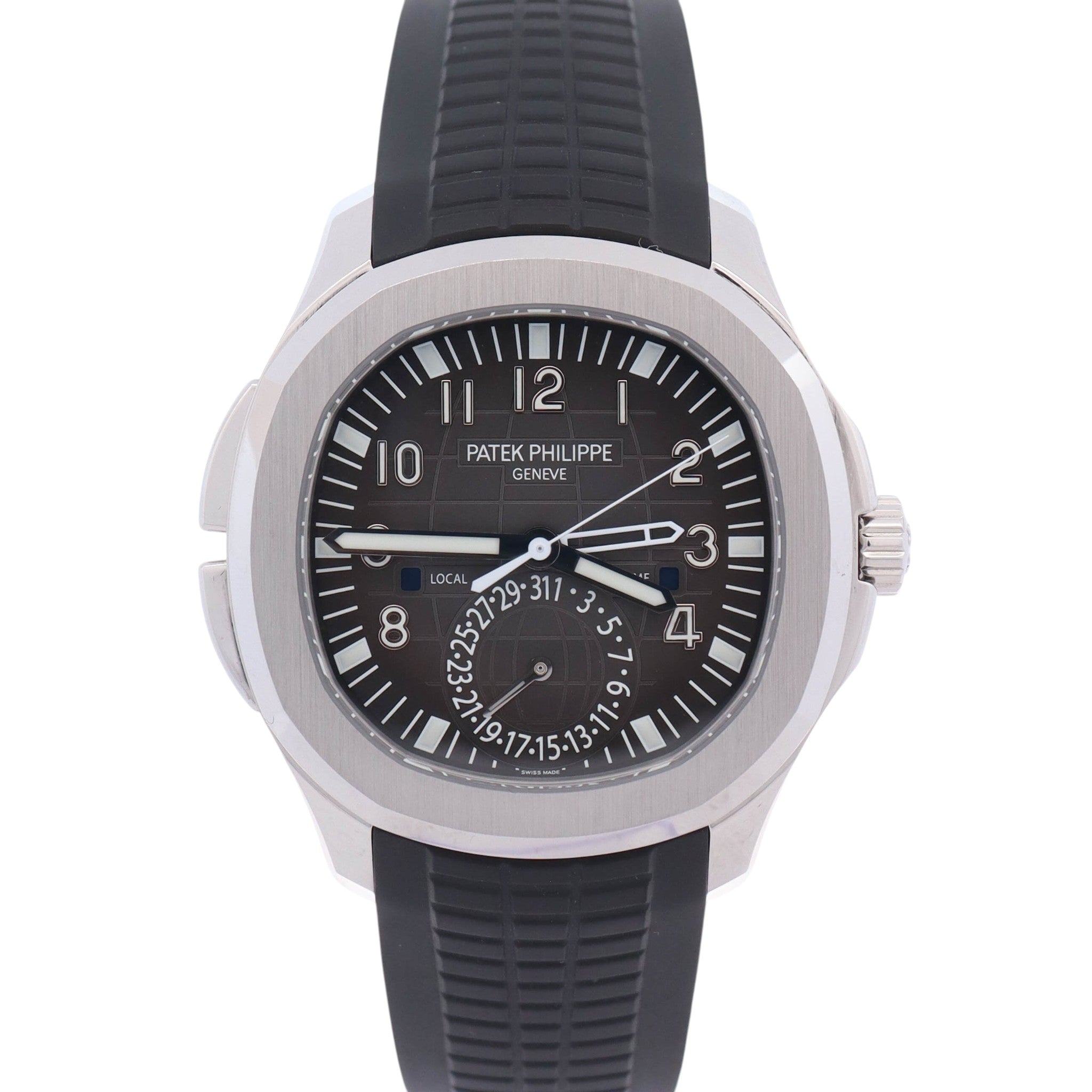 Patek Philippe Aquanaut 40mm Black Dial Watch Ref# 5164A-001