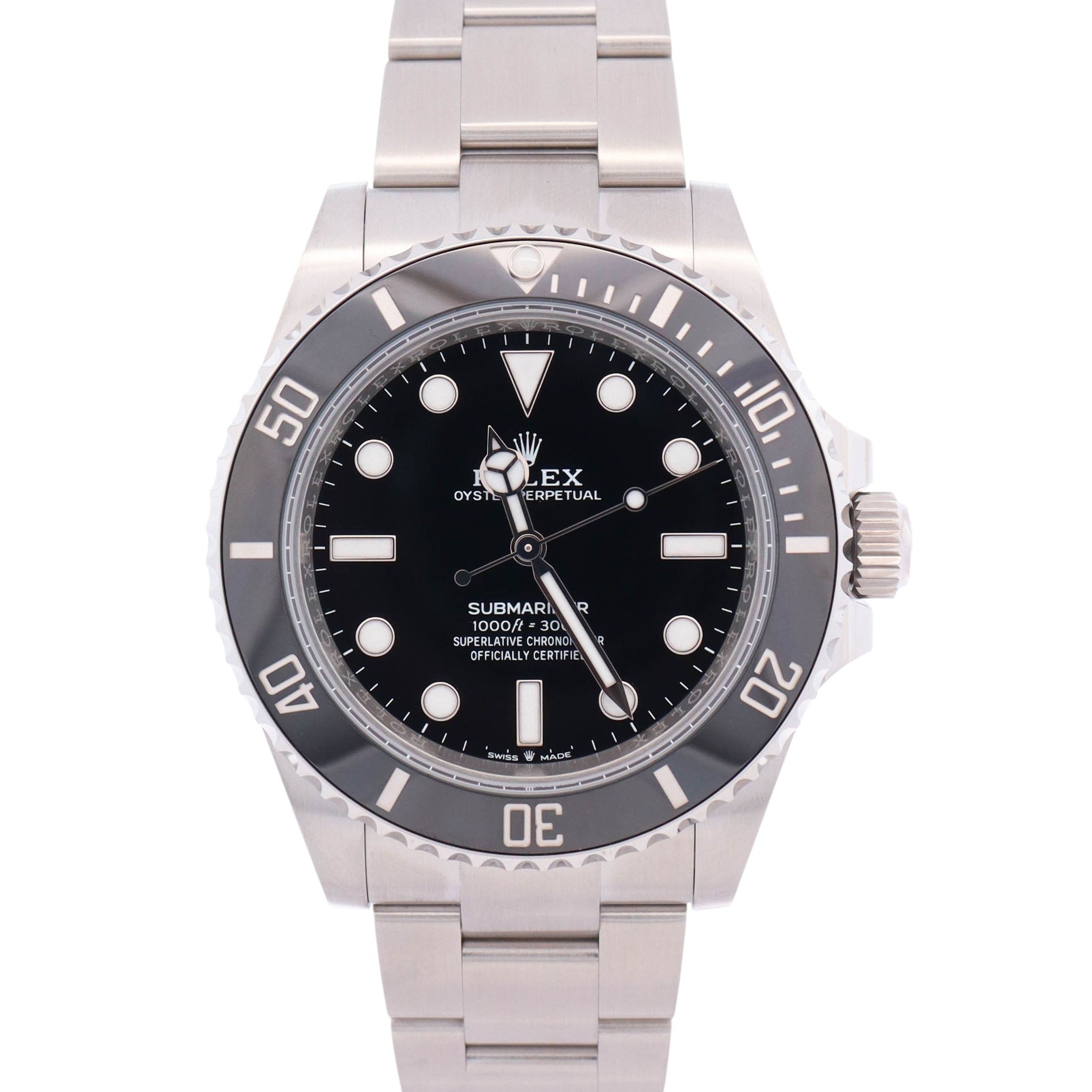 Rolex Submariner 41mm Black Dial Watch Ref# 124060
