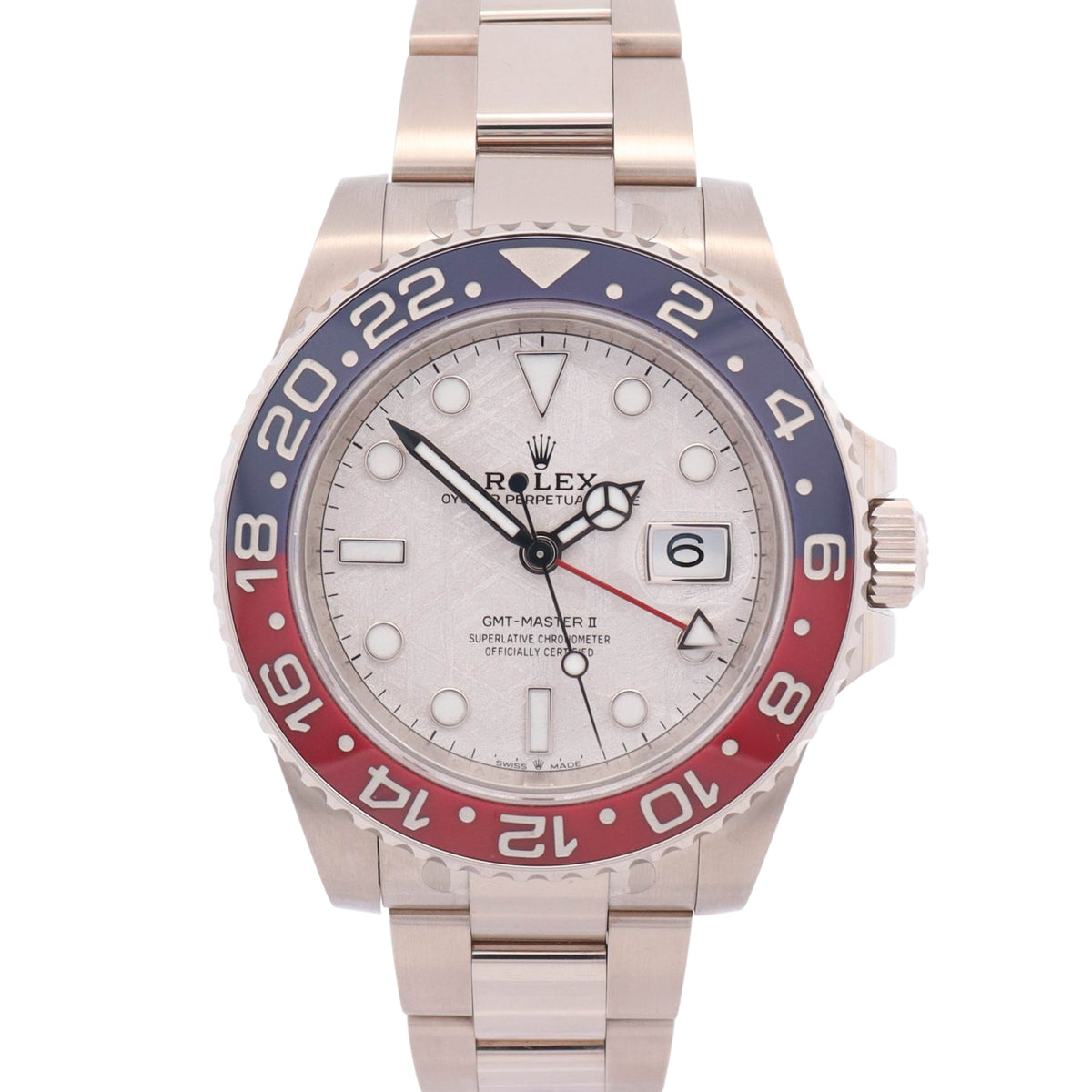 Rolex GMT-Master II "Pepsi" 40mm Meteorite Dial Watch Ref# 126719BLRO