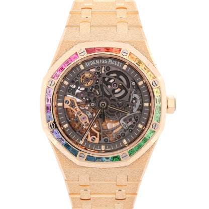 Audemars Piguet Royal Oak 41mm Openwork Dial Watch Ref# 15412BA.YG.1224BA.01